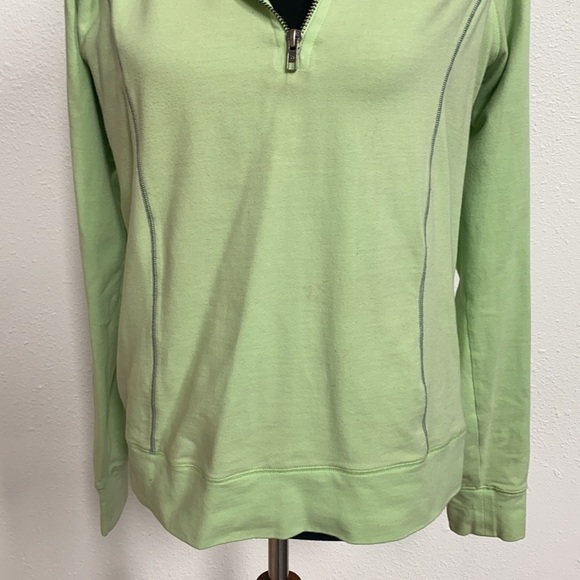 Lime green Pink Yoga Athletic pullover half zip L - Picture 3 of 8